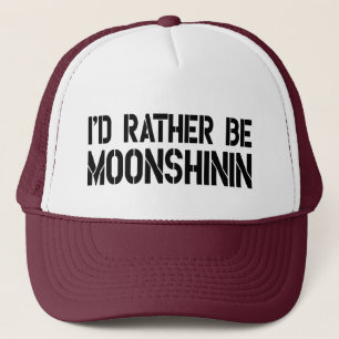 Jag skulle är ganska den Moonshinin truckerkepsen Truckerkeps
