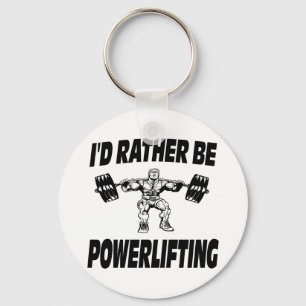 Jag skulle är ganska den Powerlifting Nyckelring
