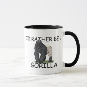 Jag skulle är ganska en gorilla mugg