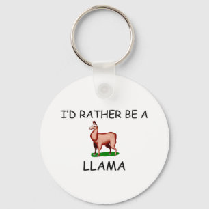 Jag skulle är ganska en Llama Nyckelring