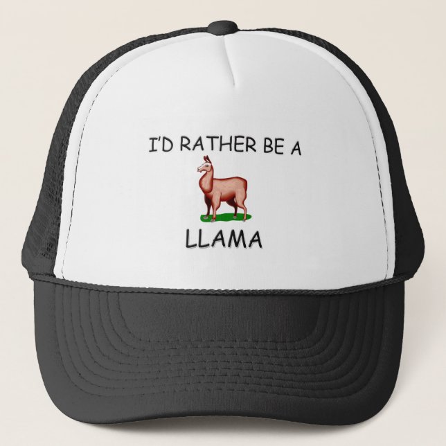Jag skulle är ganska en Llama Truckerkeps (Framsida)
