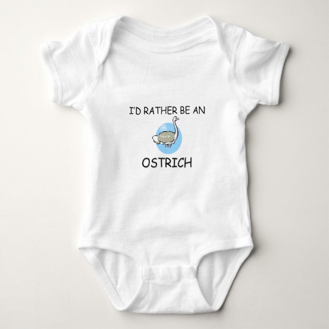 Jag skulle är ganska en Ostrich Tee (Framsida)