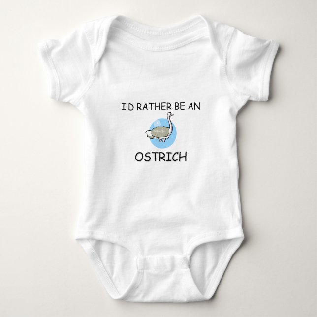 Jag skulle är ganska en Ostrich Tee Shirt (Framsida)