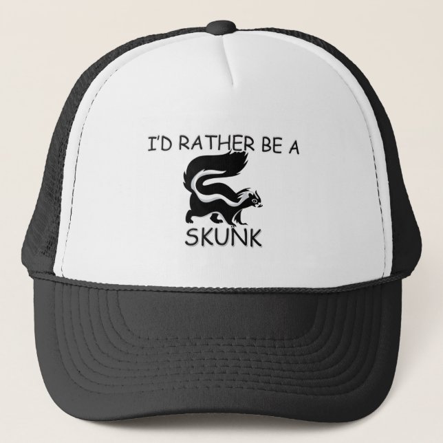 Jag skulle är ganska en Skunk Truckerkeps (Framsida)