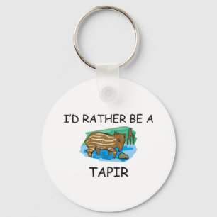 Jag skulle är ganska en Tapir Nyckelring