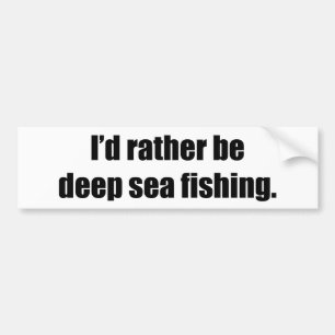 Jag skulle är ganska fiske för det djupa havet bildekal