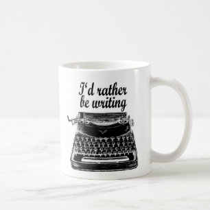 Jag skulle är ganska författare för skrivmaskin kaffemugg