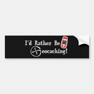 Jag skulle är ganska Geocaching! Bildekal
