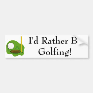 Jag skulle är ganska golfspelbildekalet bildekal