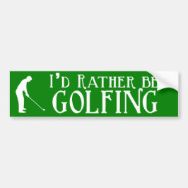 Jag skulle är ganska golfspelbildekalet bildekal