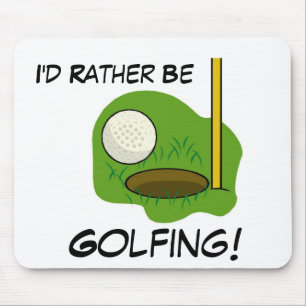 Jag skulle är ganska golfspelet Mousepad Musmatta