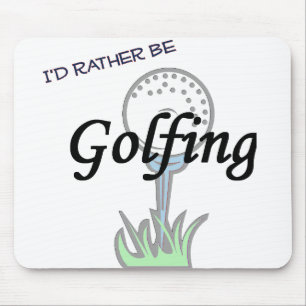 Jag skulle är ganska golfspelet mousepad. musmatta