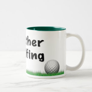 Jag skulle är ganska golfspelmuggen Två-Tonad mugg