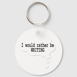 Jag skulle är ganska handstil Keychain för Nyckelring