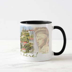 Jag skulle är ganska här - den Karyatid muggen Mugg