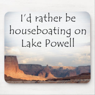 Jag skulle är ganska Houseboating på sjön Powel Musmatta