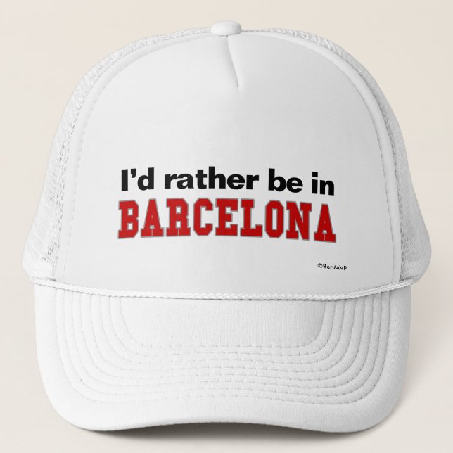 Jag skulle är ganska i Barcelona Keps (Framsida)