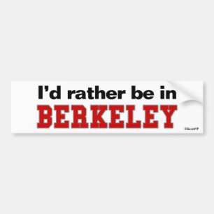 Jag skulle är ganska i Berkeley Bildekal