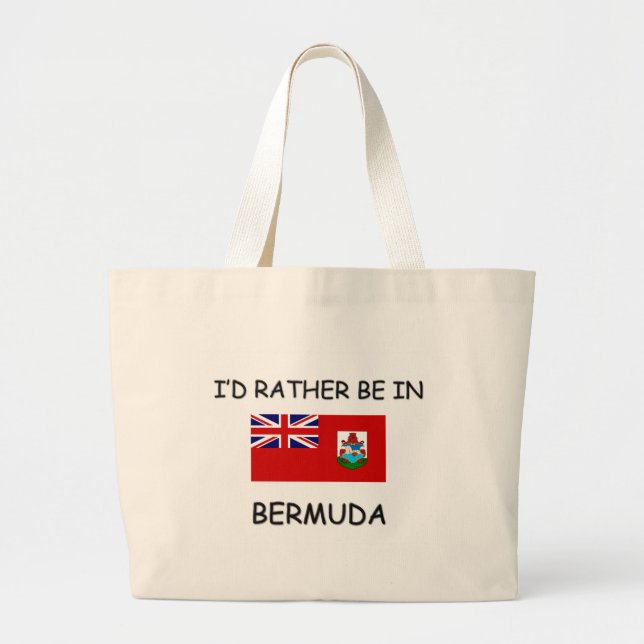Jag skulle är ganska i Bermuda Jumbo Tygkasse (Framsidan)