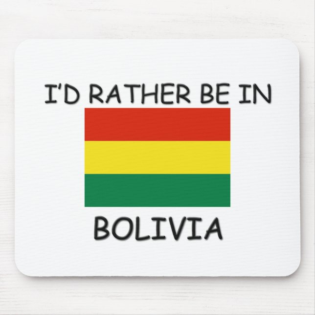 Jag skulle är ganska i Bolivia Musmatta (Framsidan)