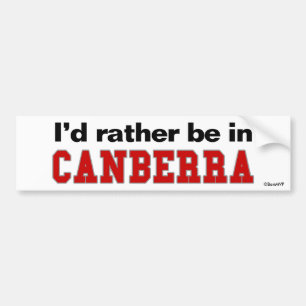 Jag skulle är ganska i Canberra Bildekal