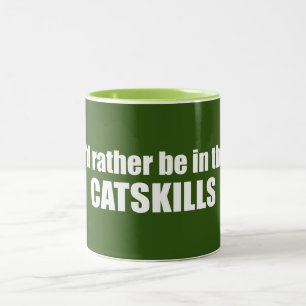 Jag skulle är ganska i Catskillsen Två-Tonad Mugg