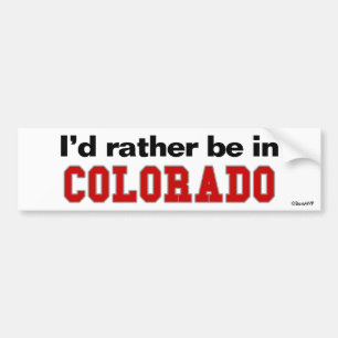 Jag skulle är ganska i Colorado Bildekal