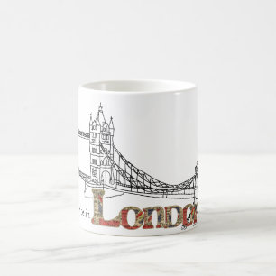 Jag skulle är ganska i den London muggen Kaffemugg