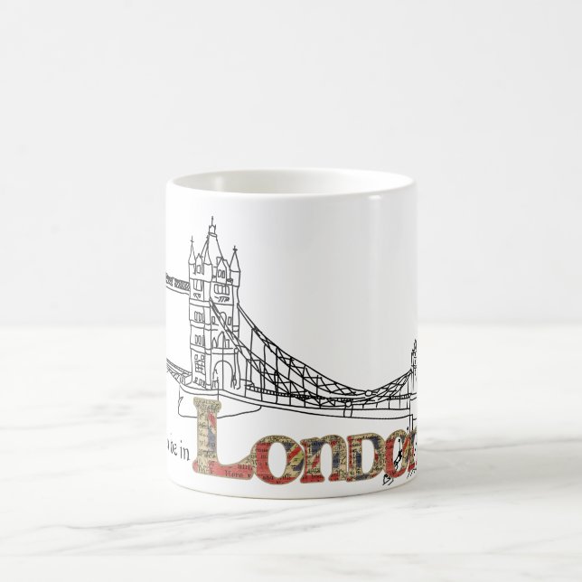 Jag skulle är ganska i den London muggen Kaffemugg (Center)