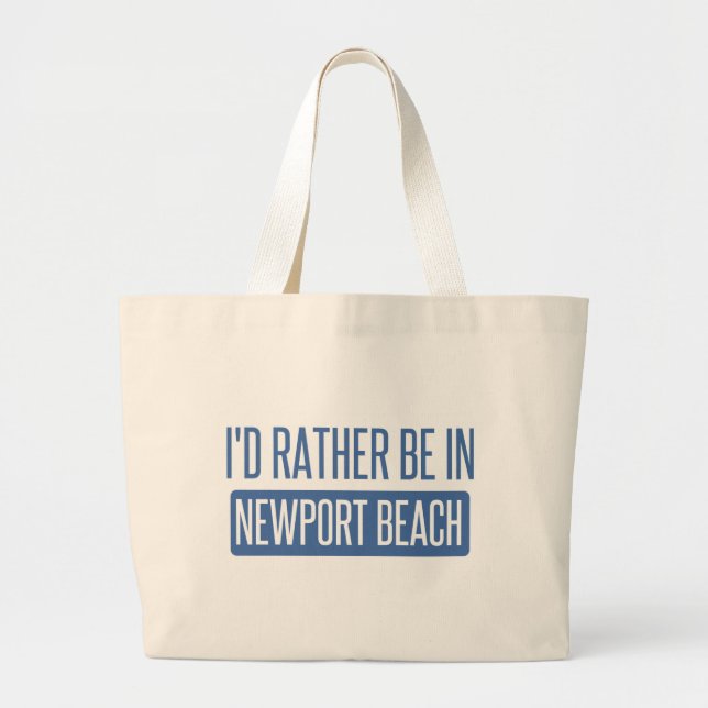 Jag skulle är ganska i den Newport stranden Jumbo Tygkasse (Framsidan)