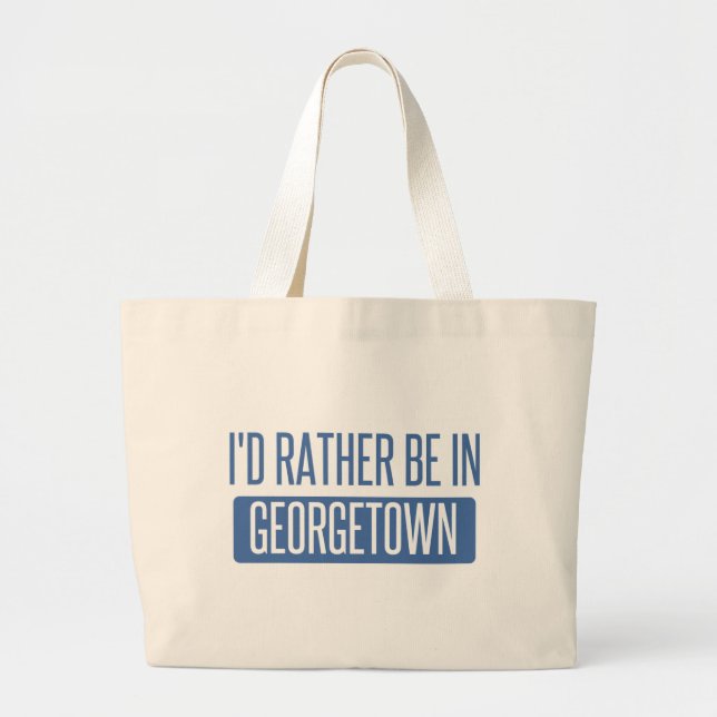 Jag skulle är ganska i Georgetown Jumbo Tygkasse (Framsidan)