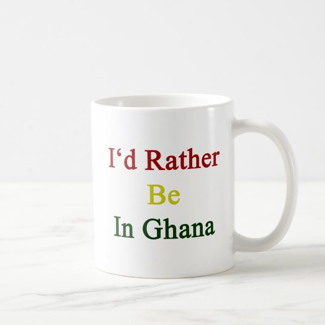 Jag skulle är ganska i Ghana Kaffemugg (Höger)