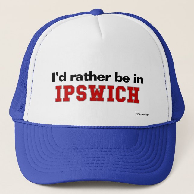 Jag skulle är ganska i Ipswich Keps (Framsida)