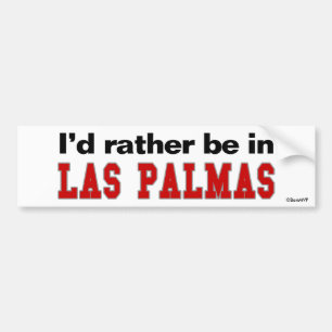 Jag skulle är ganska i Las Palmas Bildekal