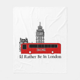 Jag skulle är ganska i London Fleecefilt