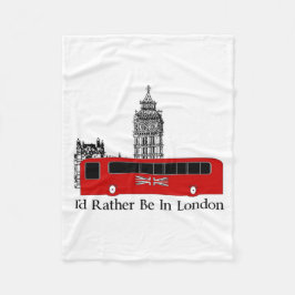 Jag skulle är ganska i London Fleecefilt