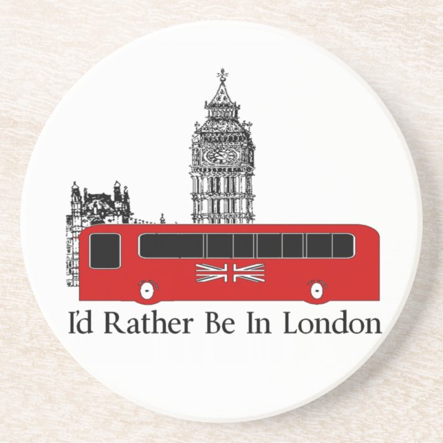 Jag skulle är ganska i London Underlägg Sandsten (Framsidan)