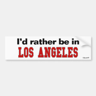 Jag skulle är ganska i Los Angeles Bildekal