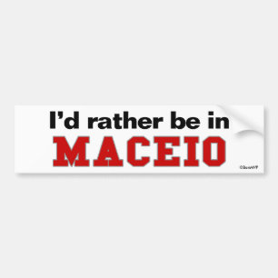 Jag skulle är ganska i Maceio Bildekal