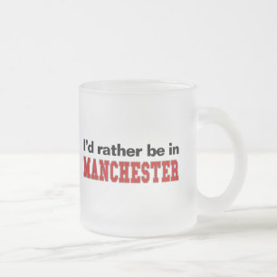 Jag skulle är ganska i Manchester Frostad Glasmugg