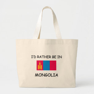 Jag skulle är ganska i Mongoliet Jumbo Tygkasse