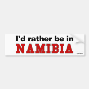 Jag skulle är ganska i Namibia Bildekal