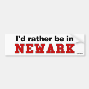 Jag skulle är ganska i Newark Bildekal