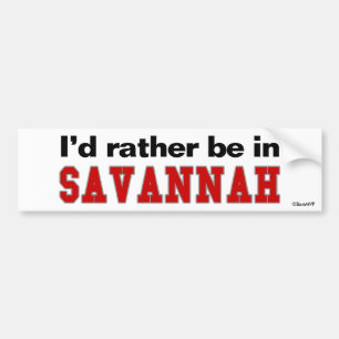 Jag skulle är ganska i Savannah Bildekal
