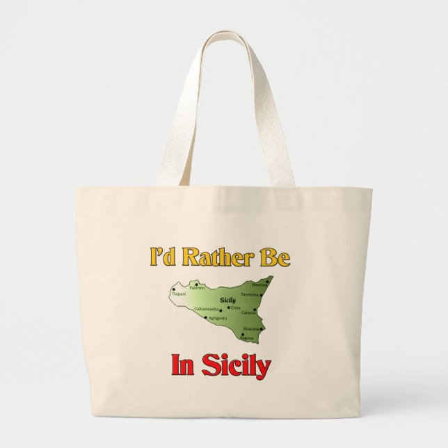 Jag skulle är ganska i Sicily. Jumbo Tygkasse (Framsidan)