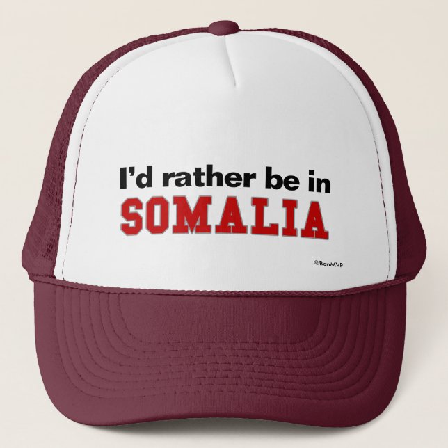 Jag skulle är ganska i Somalia Keps (Framsida)