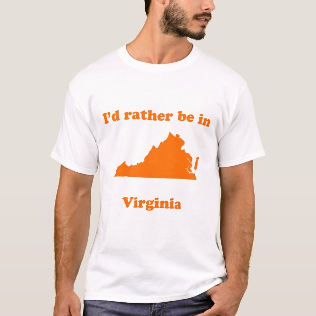 Jag skulle är ganska i Virginia Tee Shirt (Framsida)