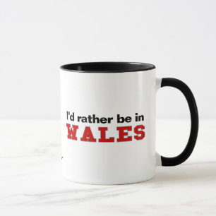 Jag skulle är ganska i Wales Mugg