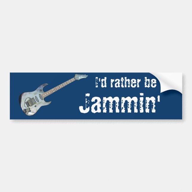 Jag skulle är ganska Jammin Bildekal (Framsidan)