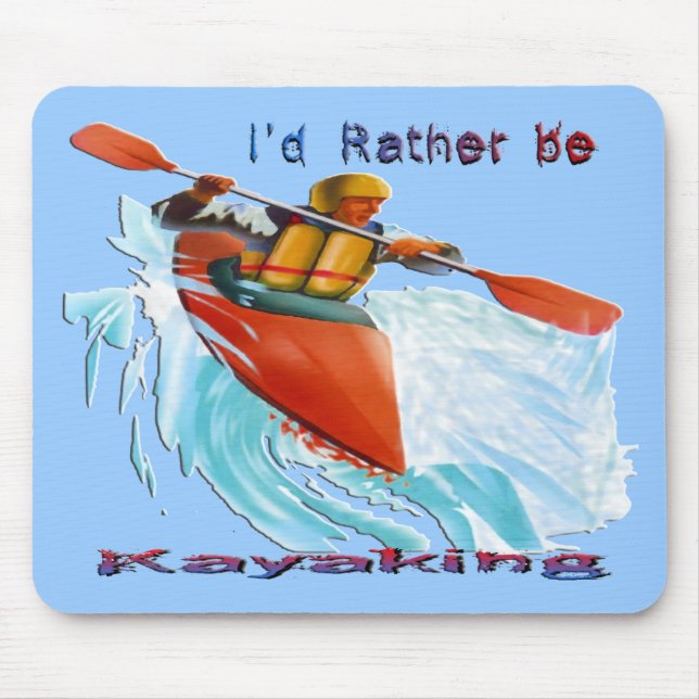 Jag skulle är ganska Kayaking 2 Musmatta (Framsidan)